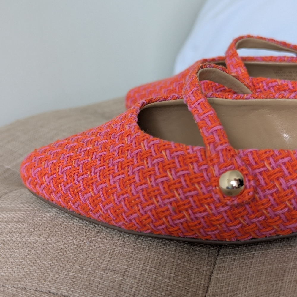 Talbot's Edison pink/orange mules - size 7.5 - Picture 5 of 6